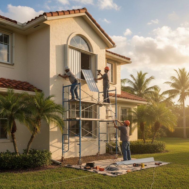Storm Shutter Installation