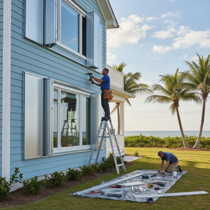 Storm Shutter Installation