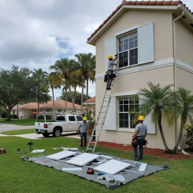 Storm Shutter Installation